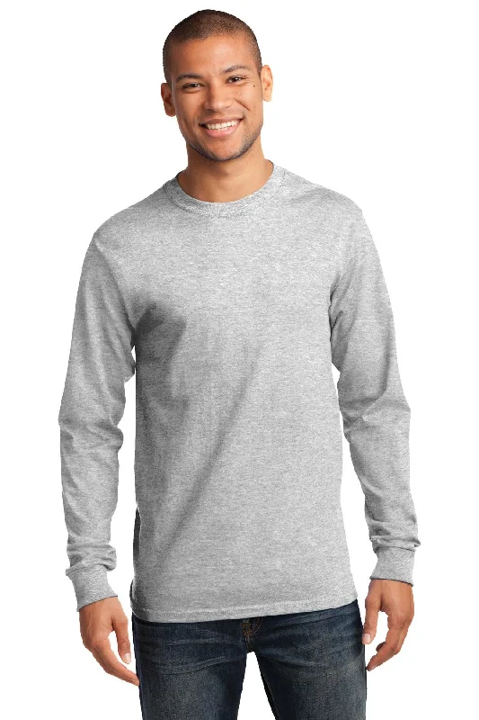 Port & Company Tall Long Sleeve Essential T-Shirt Sleek Men's Metallic