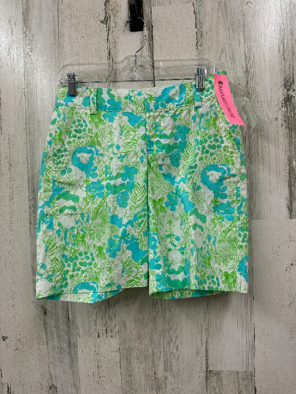 Blue & Green Shorts Lilly Pulitzer, Size 4 Traditional Men's Wool