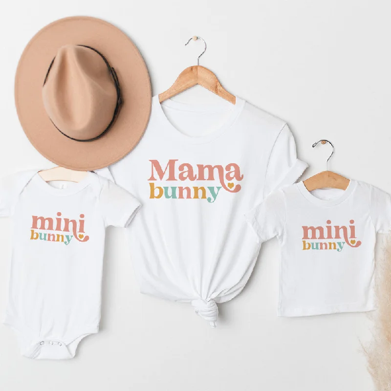 Mama Bunny/Mini Bunny Matching T-Shirts/Bodysuits Organic