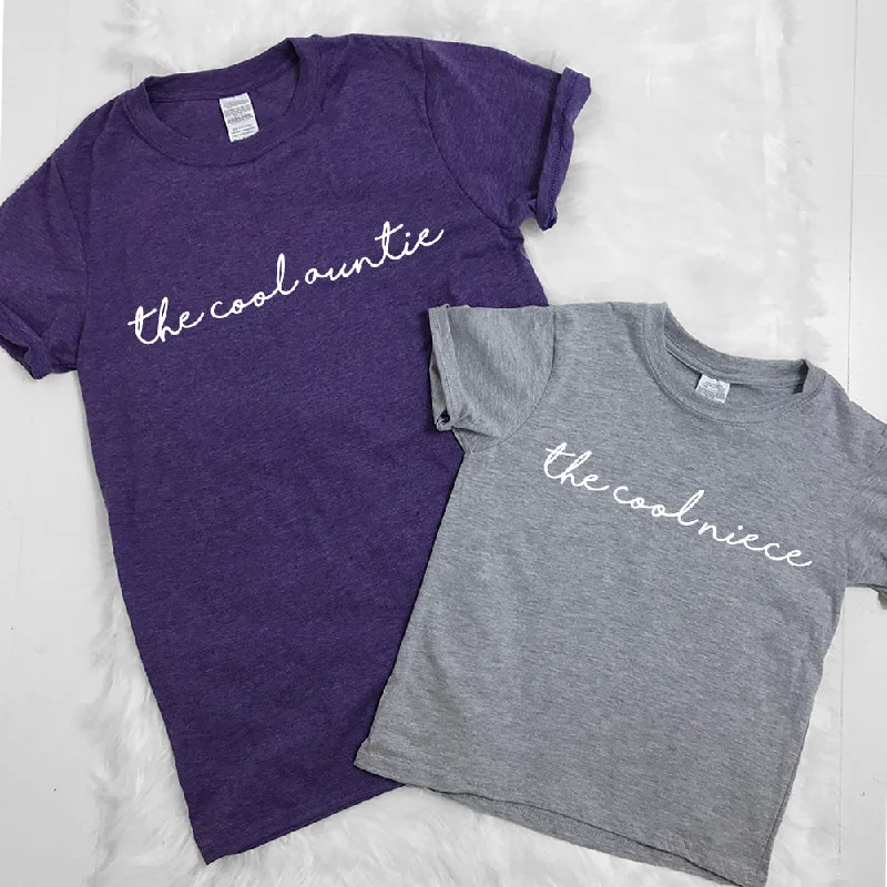 The Cool Auntie/The Cool Niece Matching Tees (MRK X) Cozy Men's Winter