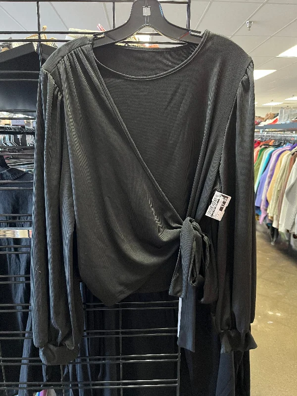 Top Long Sleeve By Clothes Mentor In Black, Size: 3x Tailored