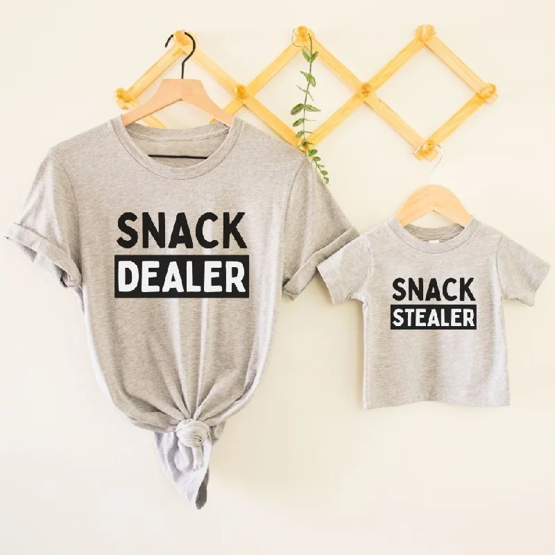 Snack Dealer/Snack Stealer Matching T-Shirts Classic Men's Pin