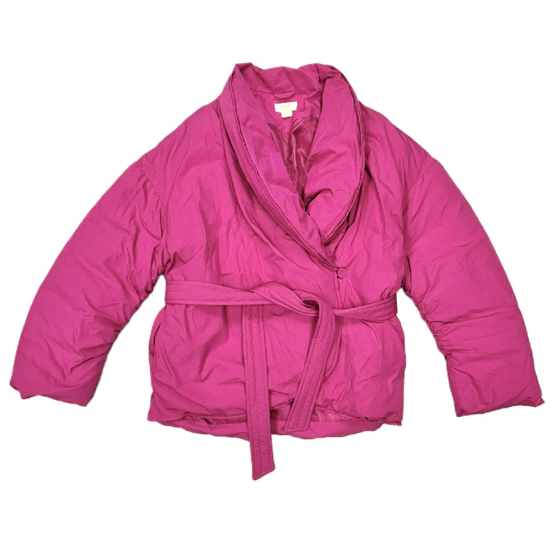 Coat Puffer & Quilted By Maeve In Pink, Size: L Dapper Men's Bow