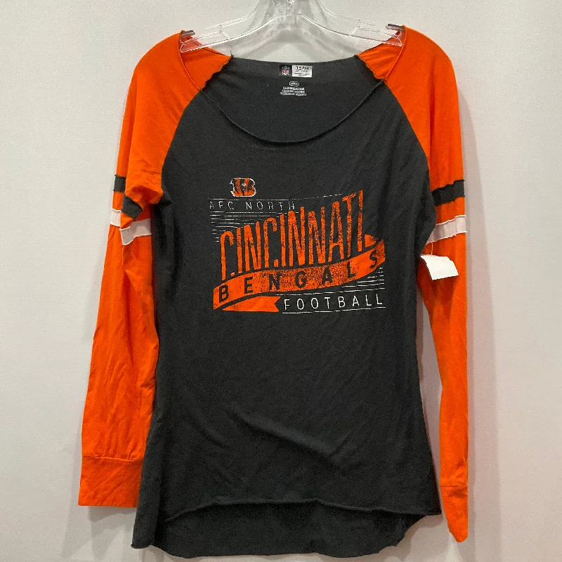 Grey & Orange Top Long Sleeve Nfl, Size M Tough Men's Tactical