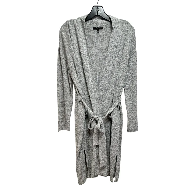 Belted Knit Cardigan By Banana Republic In Grey, Size: M Sporty Men's Tennis