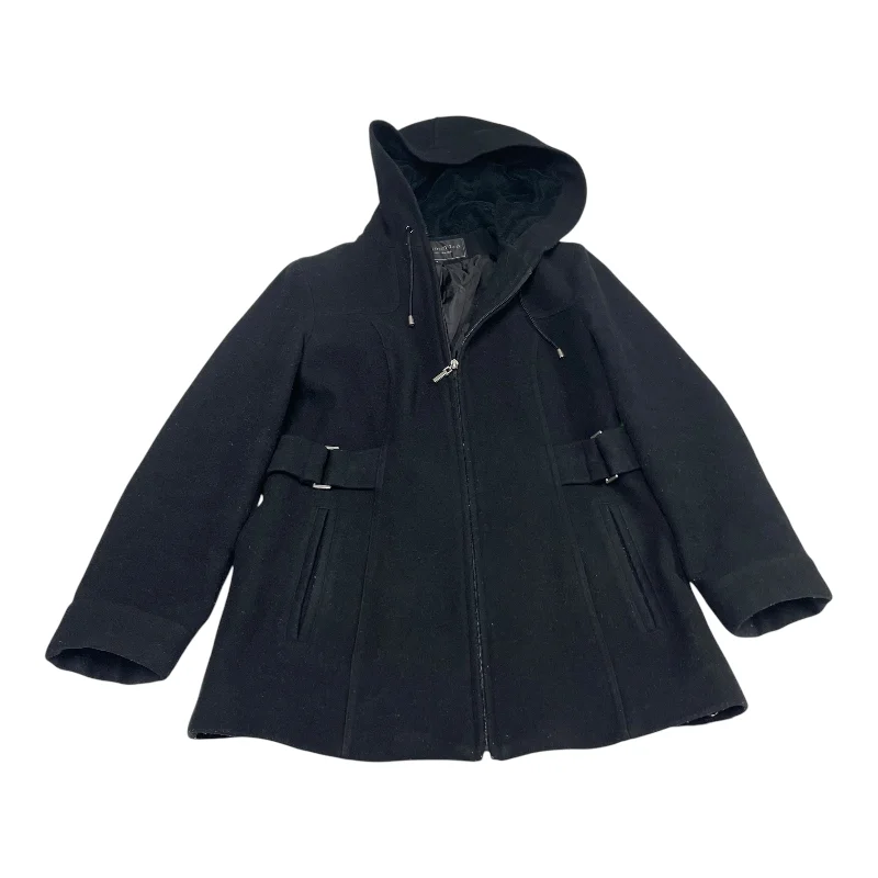 Coat Wool By Fleet Street In Black, Size: S Modern Men's 