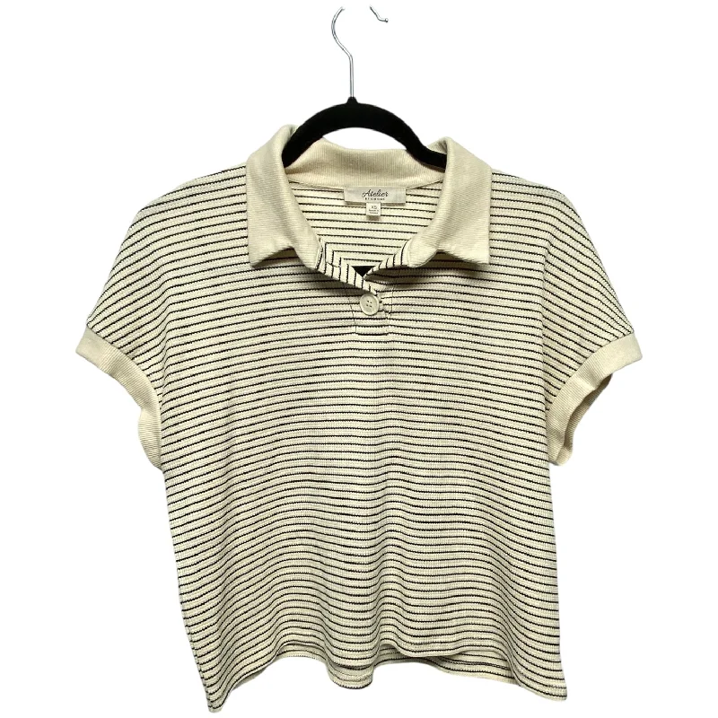 Top Short Sleeve By Atelier In Striped Pattern, Size: Xs Classic Men's Pin