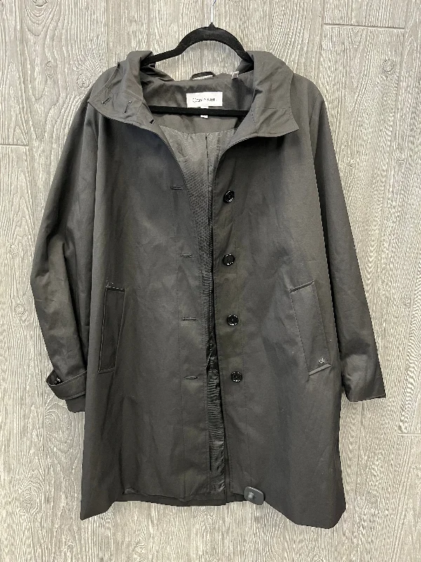 Coat Raincoat By Calvin Klein In Black, Size: L Refined Men's Velvet