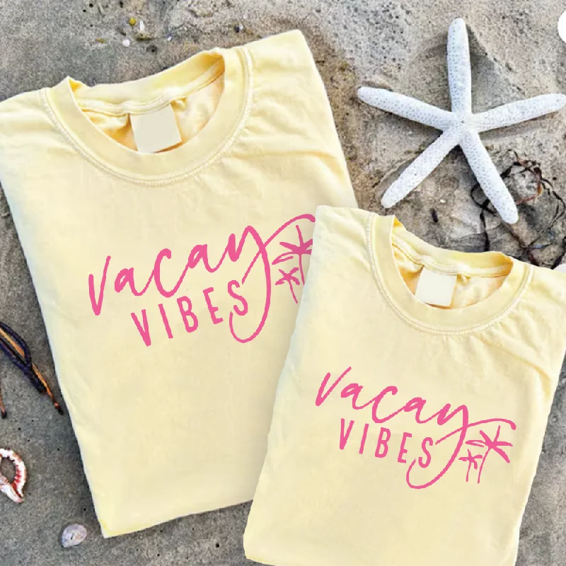 Vacay Vibes Matching Summer Butter T-Shirts Modern Men's 