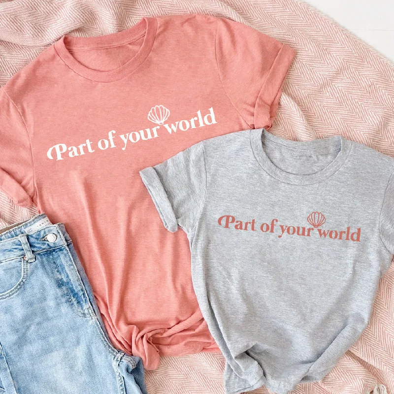 Part Of Your World Matching Summer T-Shirts Tough Men's Tactical