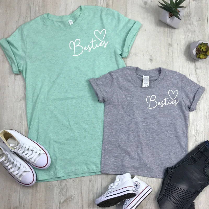 Besties Mini Logo Mum & Kid Matching Tees (MRK X) Masculine Men's 