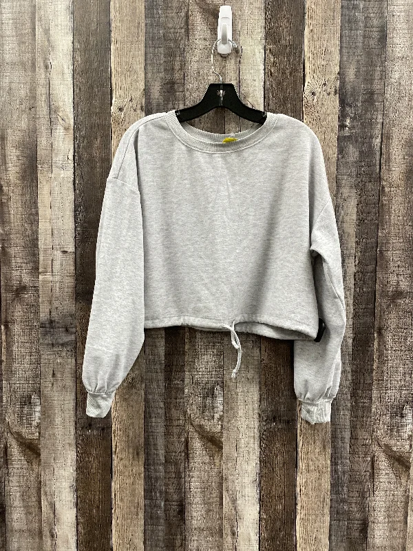 Athletic Top Long Sleeve Crewneck By Abound In Grey, Size: S Casual Men's Japanese 