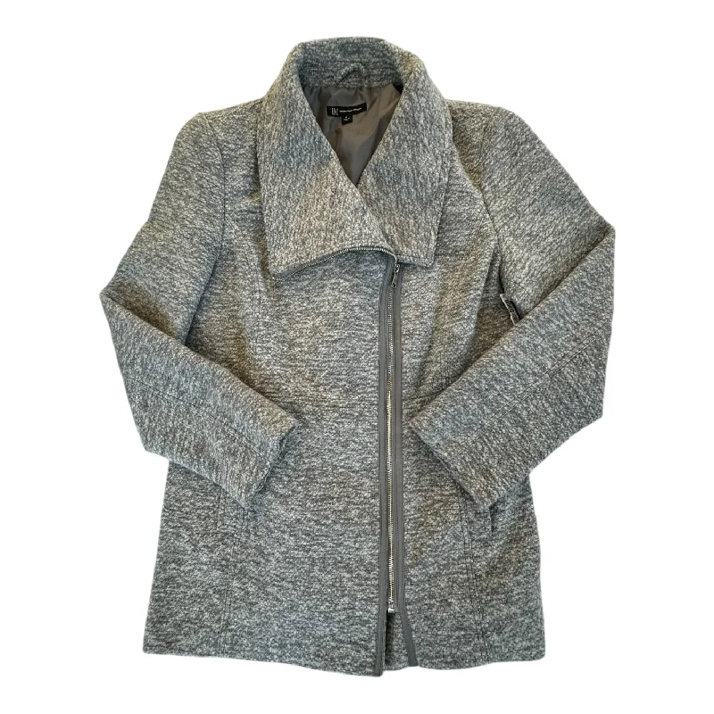 Coat Peacoat By Inc In Grey, Size: Xl Laid