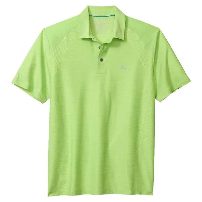 Tommy Bahama Islandzone Performance Palm Coast Polo Shirt - Key Lime Green Earthy Men's Hemp