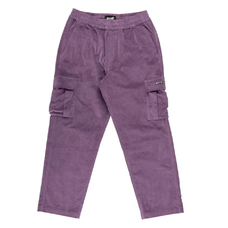 Welcome Chamber Corduroy Cargo Pant - Berry Traditional Men's Wool