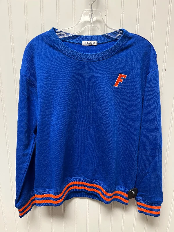 Athletic Top Long Sleeve Crewneck By Clothes Mentor In Blue, Size: S Tough Men's Military