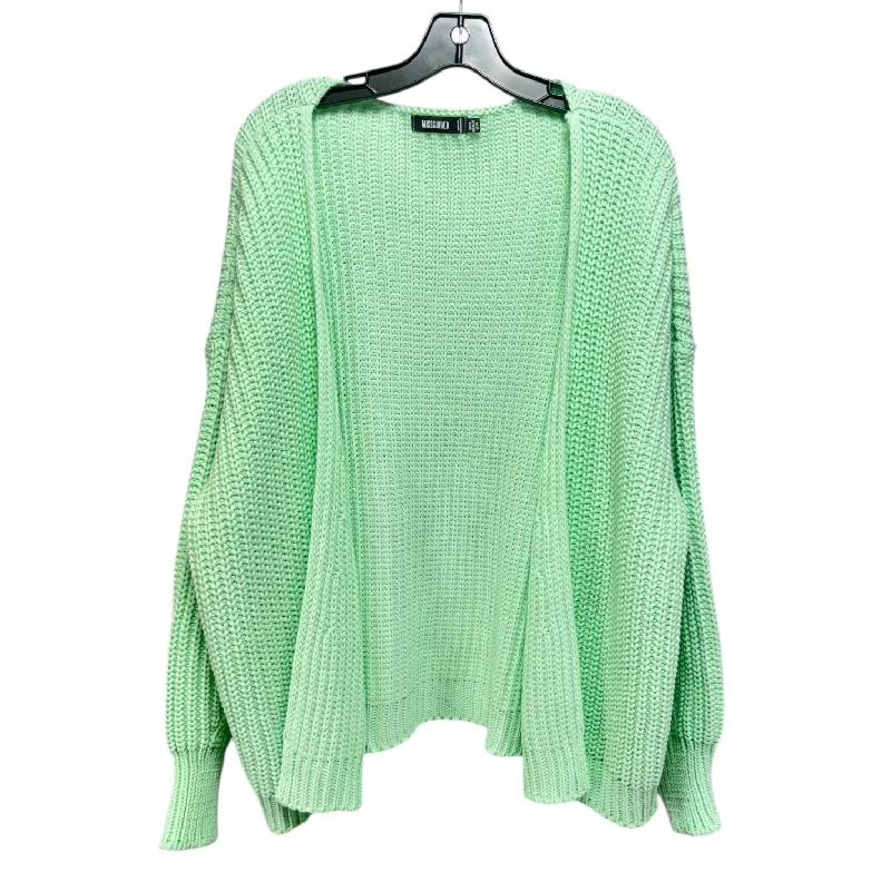 Sweater Cardigan By Missguided In Green, Size: S Dynamic Men's High