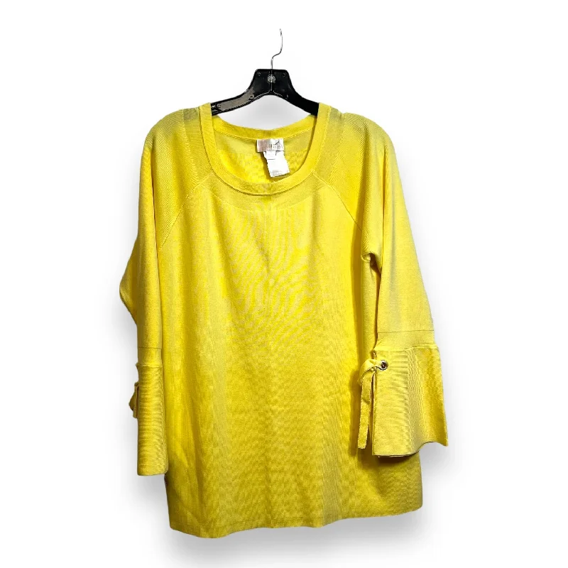 Sweater By Belle By Kim Gravel In Yellow, Size: L Stylish Men's Neon