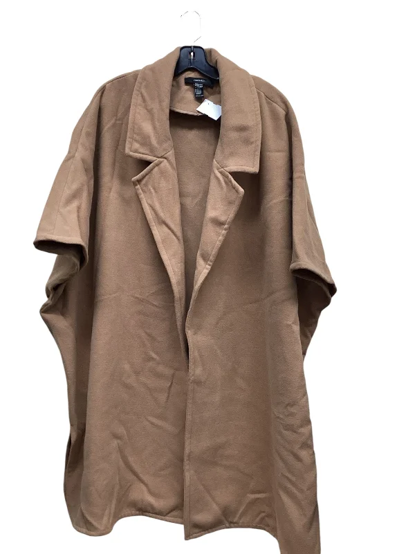 Coat Parka By Forever 21 In Brown, Size: Osfm Youthful Men's Anime