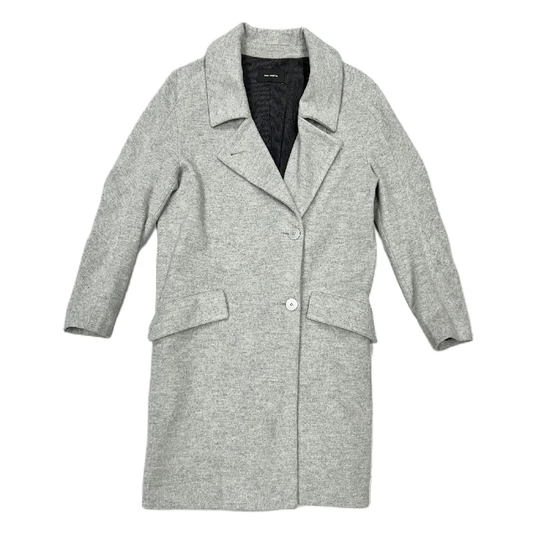 Coat Peacoat By Cop Copine In Grey, Size: S Unique Men's Upcycled