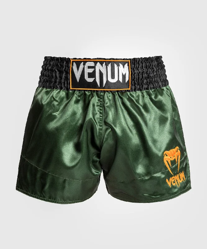 Venum Classic Muay Thaï Short - Green/Black/Gold Refined Men's Hand